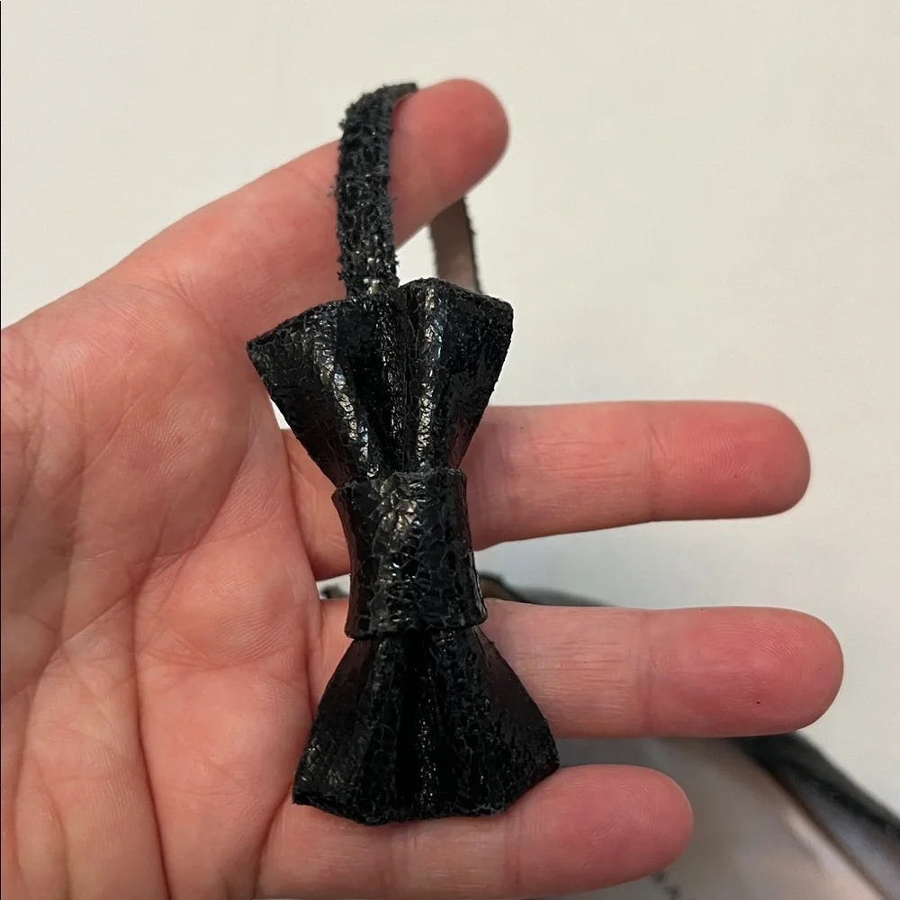 MARC BY MARC JACOBS BALLERINAS WITH BOW BLACK PATENT LEATHER SIZE 40=10 - Picture 11 of 14